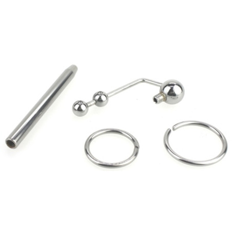 Plug d'urètre percé LONGY 8cm | Diamètre 5.5 à 8mm