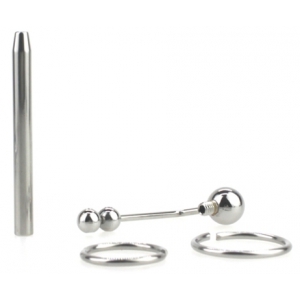 Plug d'urètre percé LONGY 8cm | Diamètre 5.5 à 8mm