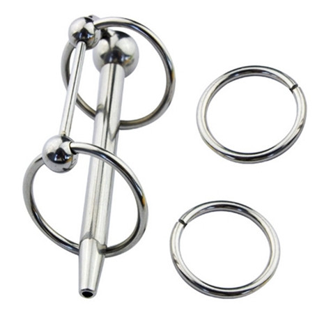 Plug d'urètre percé LONGY 8cm | Diamètre 5.5 à 8mm