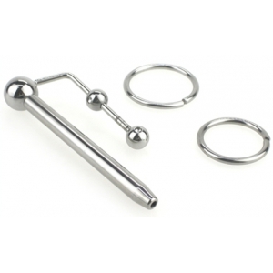 Plug d'urètre percé LONGY 8cm | Diamètre 5.5 à 8mm