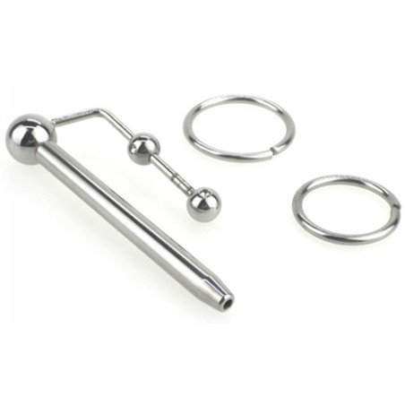 Plug d'urètre percé LONGY 8cm | Diamètre 5.5 à 8mm