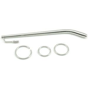 Tige d'urètre percée en métal BENTY M 15cm | 7.5mm