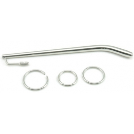 Tige d'urètre percée en métal BENTY L 19cm | Diamètre 7.5mm 2