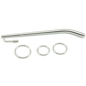 Tige d'urètre percée en métal BENTY L 19cm | Diamètre 7.5mm