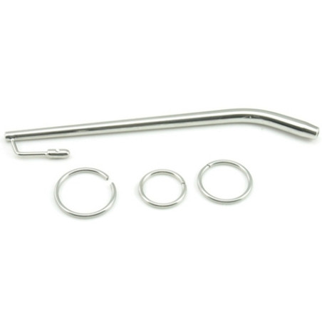 Tige d'urètre percée en métal BENTY L 19cm | Diamètre 7.5mm