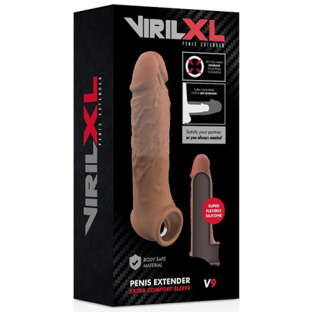 Gaine de pénis VIRIL XL V9 15.5 x 4cm Latino