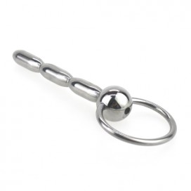 Plug Penis Ping de 8mm avec trou central pour pisse et sperme 2