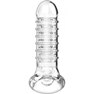 Gaine de pénis VIRIL XL V15 15.5 x 4cm Transparente