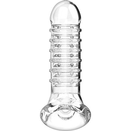 Gaine de pénis VIRIL XL V15 15.5 x 4cm Transparente