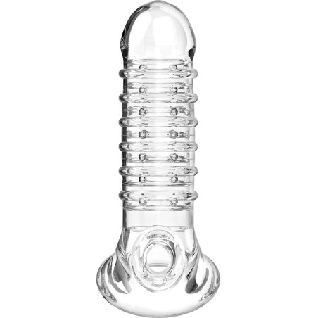 Gaine de pénis VIRIL XL V15 15.5 x 4cm Transparente
