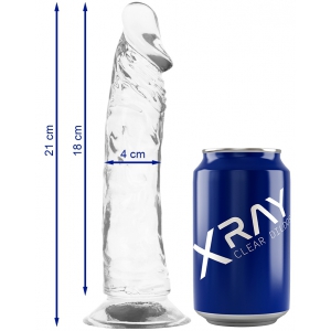Gode transparent XRAY COCK 19 x 4cm