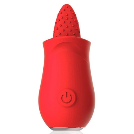 Stimulateur pour Anulingus TONGUE FLOWER Rouge