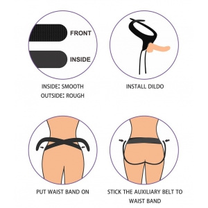 Gode ceinture EASY STRAPON 17 x 4cm