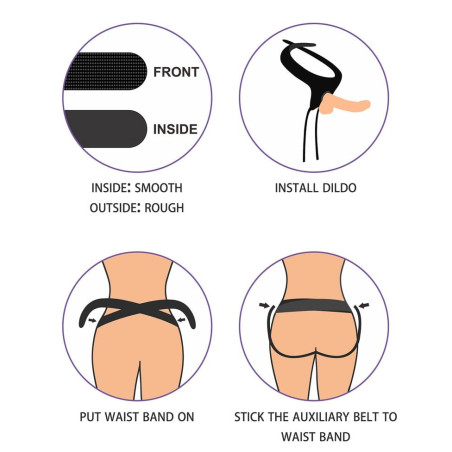 Gode ceinture EASY STRAPON 17 x 4cm