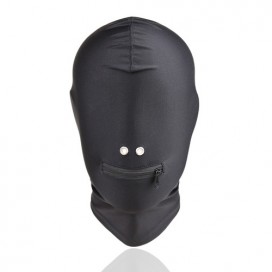 Cagoule sm Zip Mouth avec fermeture bouche et yeux cachés 2