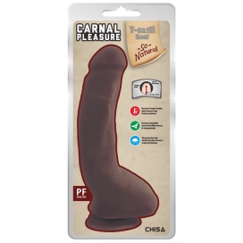 Gode réaliste CARNAL PLEASURE 16 x 4cm Marron 2