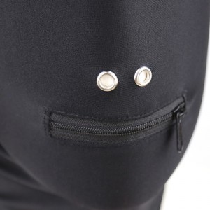 Cagoule sm Zip Mouth avec fermeture bouche et yeux cachés