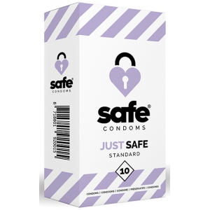 Préservatifs en latex JUST SAFE 56 mm | Boîte de 10