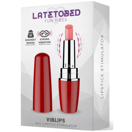 Stimulateur de clitoris VIBLIPS 9.5 x 2.5cm Rouge
