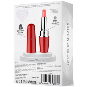 Stimulateur de clitoris VIBLIPS 9.5 x 2.5cm Rouge