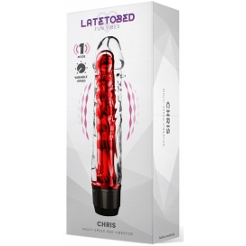 Gode vibrant CHRIS 14 x 3.3cm Rouge 2