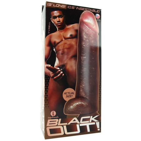 Gode XXL Realistic Cock Black de 25cm de long et 7cm de large