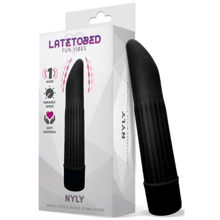 Stimulateur de clitoris NYLY 13 x 2.5cm Noir