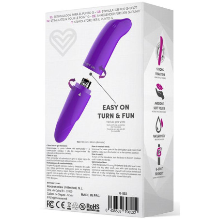 Stimulateur de clitoris MORTON 13 x 2.5cm Violet