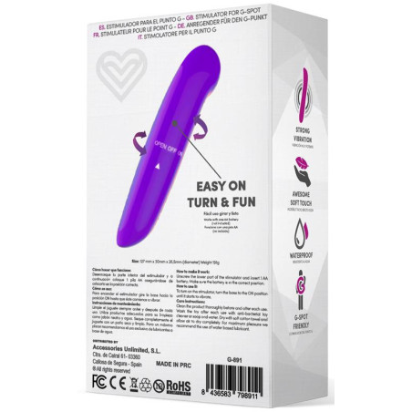 Stimulateur de clitoris DENZEL 13 x 2.8cm Violet