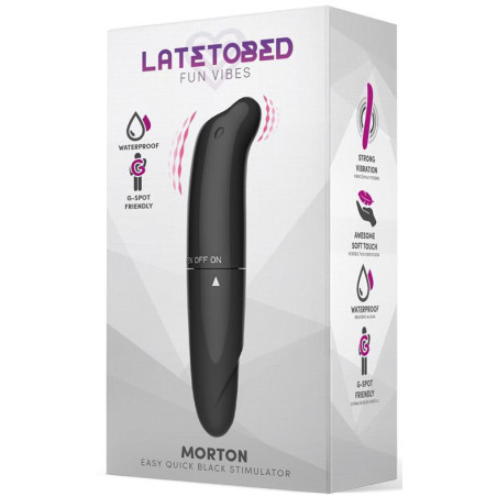 Stimulateur de clitoris MORTON 13 x 2.5cm Noir