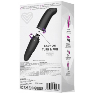 Stimulateur de clitoris MORTON 13 x 2.5cm Noir