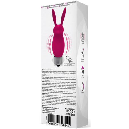 Stimulateur de clitoris Rabbit HOPYE 10 x 3cm Rose