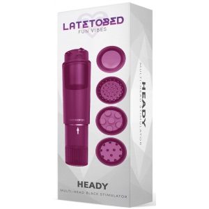 Stimulateur vibrant 4 Têtes HEADY Violet