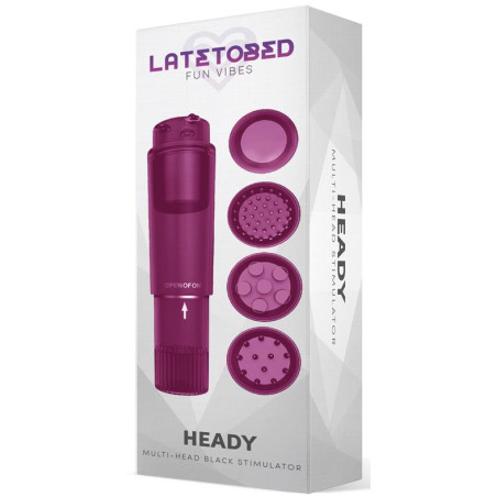 Stimulateur vibrant 4 Têtes HEADY Violet