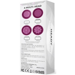 Stimulateur vibrant 4 Têtes HEADY Violet