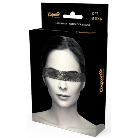 Ruban Dentelle pour les yeux Noir