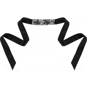 Ruban Dentelle pour les yeux Noir