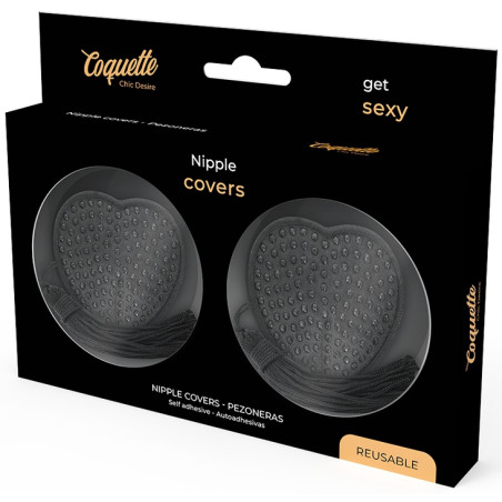 Cache-Tétons adhésifs PEARL Noirs