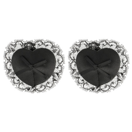 Cache-Tétons adhésifs LACE Noirs