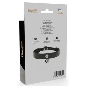 Ras de cou Coquette avec grelot Noir
