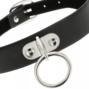 Collier Coquette avec Anneau Noir