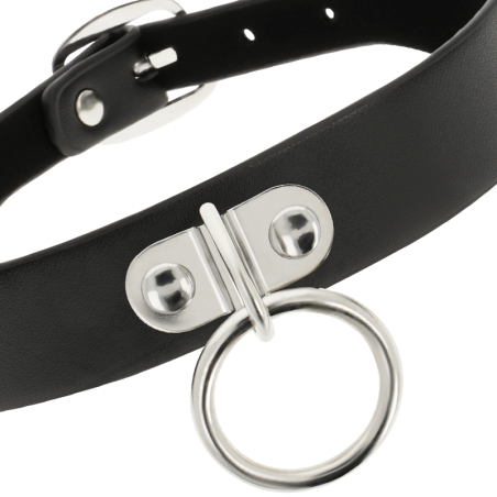 Collier Coquette avec Anneau Noir