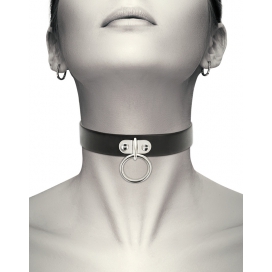 Collier Coquette avec Anneau Noir