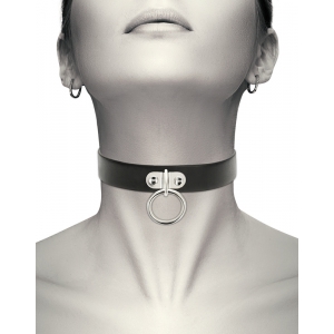 Collier Coquette avec Anneau Noir