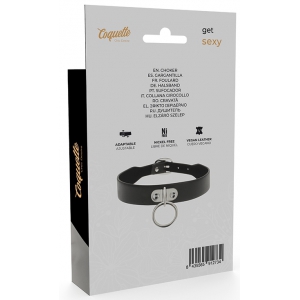 Collier Coquette avec Anneau Noir