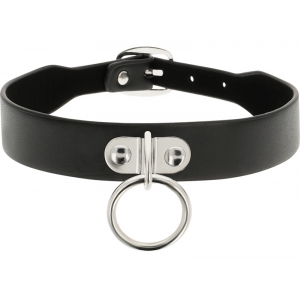 Collier Coquette avec Anneau Noir