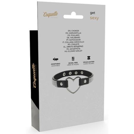 Ras de cou Coquette Coeur et Strass