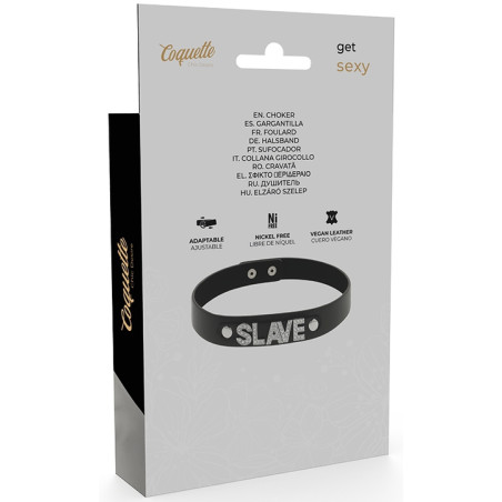Ras de cou Coquette Slave Noir