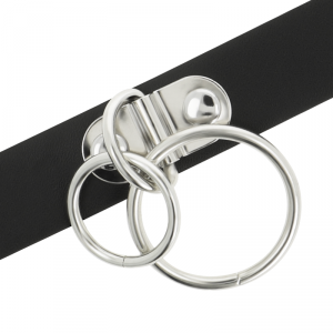 Collier Coquette avec Double Anneau