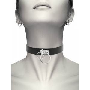Collier Coquette avec Double Anneau